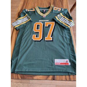 CFL Football Vintage Edmonton Eskimos Sewn Jersey Size Medium Reebok